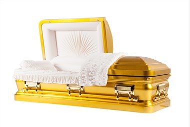 Quan tài thép vàng 16 thước